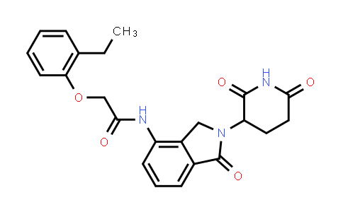 MC853796 | 2321696-77-7 | N-[2-(2,6-dioxo-3-piperidyl)-1-oxo-isoindolin-4-yl]-2-(2-ethylphenoxy)acetamide