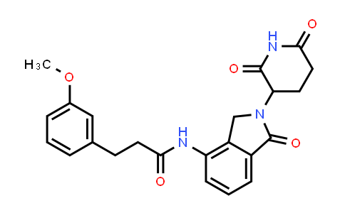 MC853798 | 2319210-18-7 | N-[2-(2,6-dioxo-3-piperidyl)-1-oxo-isoindolin-4-yl]-3-(3-methoxyphenyl)propanamide