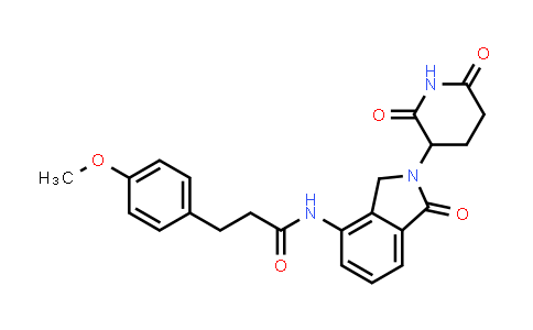 MC853799 | 2319290-97-4 | N-[2-(2,6-dioxo-3-piperidyl)-1-oxo-isoindolin-4-yl]-3-(4-methoxyphenyl)propanamide