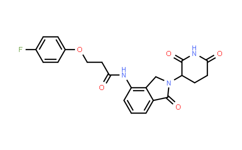 2319485-23-7 | N-[2-(2,6-dioxo-3-piperidyl)-1-oxo-isoindolin-4-yl]-3-(4-fluorophenoxy)propanamide