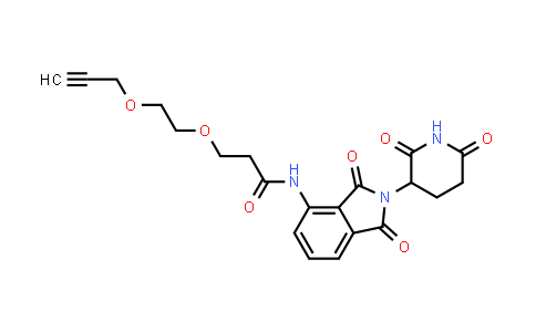 MC853839 | 2243000-25-9 | N-[2-(2,6-dioxo-3-piperidyl)-1,3-dioxo-isoindolin-4-yl]-3-(2-prop-2-ynoxyethoxy)propanamide