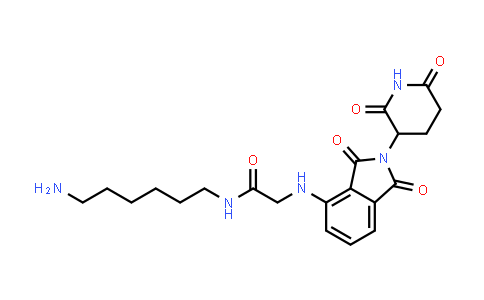 MC853865 | 2763827-13-8 | N-(6-aminohexyl)-2-[[2-(2,6-dioxo-3-piperidyl)-1,3-dioxo-isoindolin-4-yl]amino]acetamide