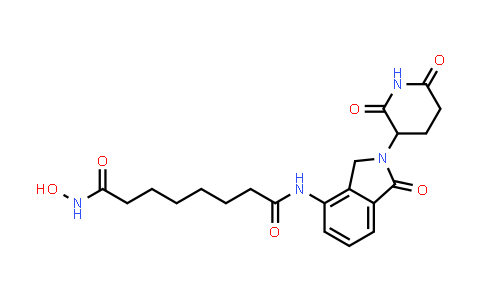 MC853882 | 2233579-08-1 | N-[2-(2,6-dioxo-3-piperidyl)-1-oxo-isoindolin-4-yl]-8-(hydroxyamino)-8-oxo-octanamide