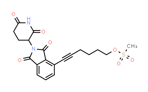 MC853913 | 2641288-61-9 | 6-[2-(2,6-dioxo-3-piperidyl)-1,3-dioxo-isoindolin-4-yl]hex-5-ynyl methanesulfonate
