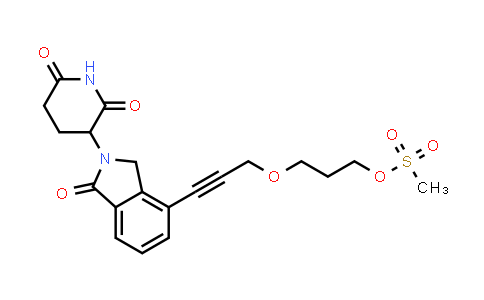 MC853931 | 2767218-56-2 | 3-[3-[2-(2,6-dioxo-3-piperidyl)-1-oxo-isoindolin-4-yl]prop-2-ynoxy]propyl methanesulfonate