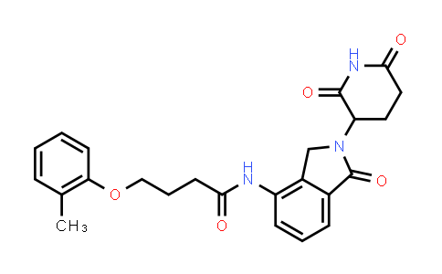 MC853940 | 2321264-53-1 | N-[2-(2,6-dioxo-3-piperidyl)-1-oxo-isoindolin-4-yl]-4-(2-methylphenoxy)butanamide