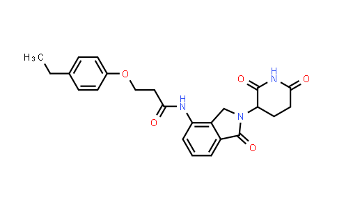 2319447-29-3 | N-[2-(2,6-dioxo-3-piperidyl)-1-oxo-isoindolin-4-yl]-3-(4-ethylphenoxy)propanamide