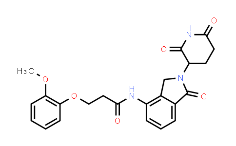 2319076-81-6 | N-[2-(2,6-dioxo-3-piperidyl)-1-oxo-isoindolin-4-yl]-3-(2-methoxyphenoxy)propanamide
