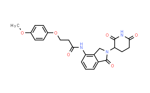 MC853960 | 2319485-24-8 | N-[2-(2,6-dioxo-3-piperidyl)-1-oxo-isoindolin-4-yl]-3-(4-methoxyphenoxy)propanamide