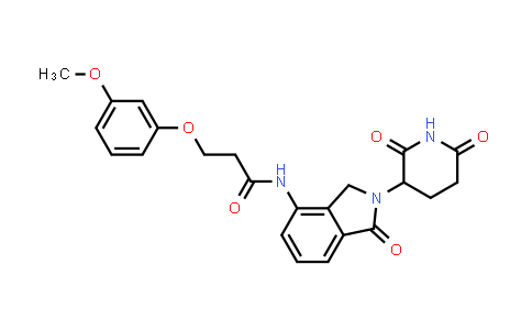 2319485-26-0 | N-[2-(2,6-dioxo-3-piperidyl)-1-oxo-isoindolin-4-yl]-3-(3-methoxyphenoxy)propanamide