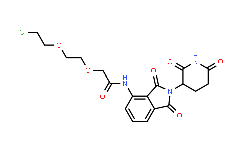 MC853966 | 2162120-92-3 | 2-[2-(2-chloroethoxy)ethoxy]-N-[2-(2,6-dioxo-3-piperidyl)-1,3-dioxo-isoindolin-4-yl]acetamide