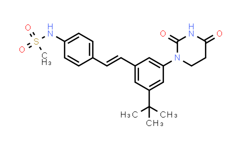 1132935-96-6 | N-[4-[(E)-2-[3-tert-butyl-5-(2,4-dioxohexahydropyrimidin-1-yl)phenyl]vinyl]phenyl]methanesulfonamide
