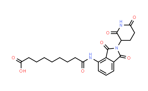 MC853998 | 2305936-85-8 | 9-[[2-(2,6-dioxo-3-piperidyl)-1,3-dioxo-isoindolin-4-yl]amino]-9-oxo-nonanoic acid