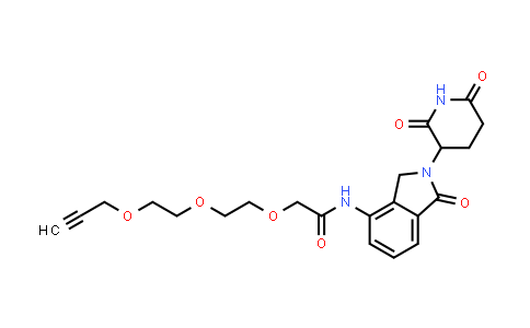 2143096-80-2 | N-[2-(2,6-dioxo-3-piperidyl)-1-oxo-isoindolin-4-yl]-2-[2-(2-prop-2-ynoxyethoxy)ethoxy]acetamide