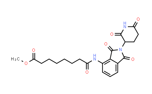 2229975-97-5 | methyl 8-[[2-(2,6-dioxo-3-piperidyl)-1,3-dioxo-isoindolin-4-yl]amino]-8-oxo-octanoate