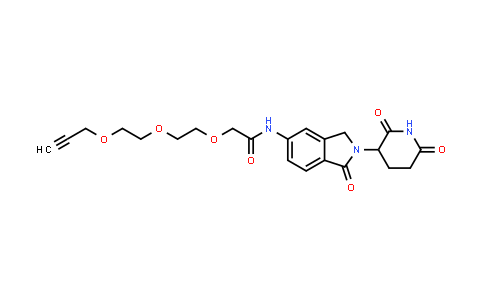 2940934-42-7 | N-[2-(2,6-dioxo-3-piperidyl)-1-oxo-isoindolin-5-yl]-2-[2-(2-prop-2-ynoxyethoxy)ethoxy]acetamide