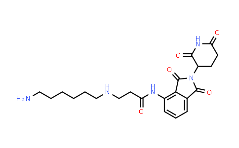 2743439-09-8 | 3-(6-aminohexylamino)-N-[2-(2,6-dioxo-3-piperidyl)-1,3-dioxo-isoindolin-4-yl]propanamide