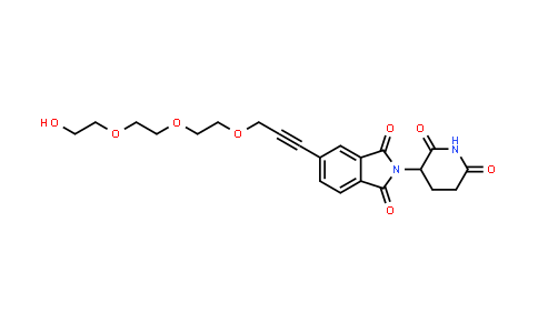 MC854020 | 2940934-45-0 | 2-(2,6-dioxo-3-piperidyl)-5-[3-[2-[2-(2-hydroxyethoxy)ethoxy]ethoxy]prop-1-ynyl]isoindoline-1,3-dione