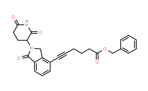 2476320-01-9 | benzyl 6-[2-(2,6-dioxo-3-piperidyl)-1-oxo-isoindolin-4-yl]hex-5-ynoate