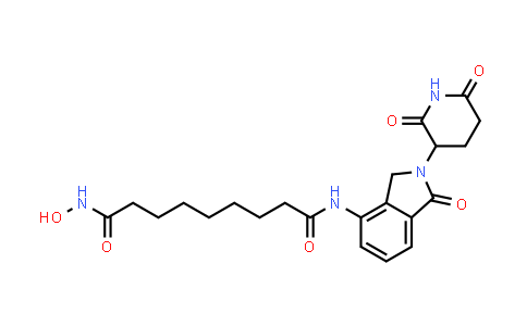 MC854035 | 2758388-36-0 | N-[2-(2,6-dioxo-3-piperidyl)-1-oxo-isoindolin-4-yl]-9-(hydroxyamino)-9-oxo-nonanamide