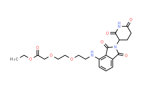 2360529-64-0 | ethyl 2-[2-[2-[[2-(2,6-dioxo-3-piperidyl)-1,3-dioxo-isoindolin-4-yl]amino]ethoxy]ethoxy]acetate