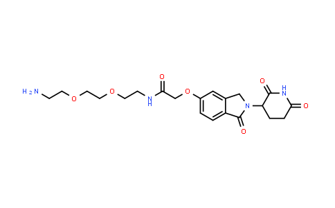 2743434-06-0 | N-[2-[2-(2-aminoethoxy)ethoxy]ethyl]-2-[2-(2,6-dioxo-3-piperidyl)-1-oxo-isoindolin-5-yl]oxy-acetamide