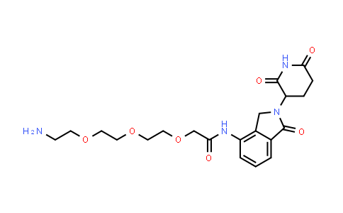 2138440-80-7 | 2-[2-[2-(2-aminoethoxy)ethoxy]ethoxy]-N-[2-(2,6-dioxo-3-piperidyl)-1-oxo-isoindolin-4-yl]acetamide