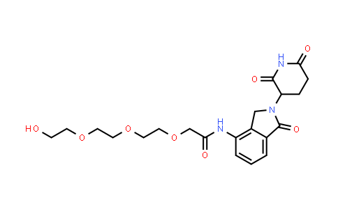 2762066-55-5 | N-[2-(2,6-dioxo-3-piperidyl)-1-oxo-isoindolin-4-yl]-2-[2-[2-(2-hydroxyethoxy)ethoxy]ethoxy]acetamide