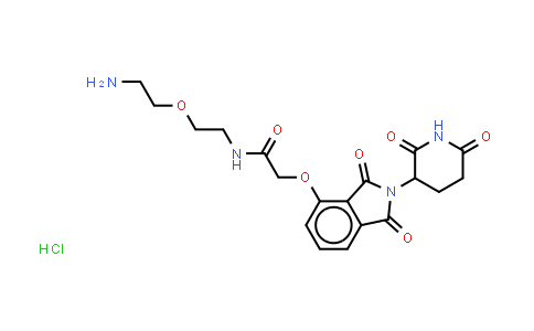 MC854116 | 2204226-02-6 | N-[2-(2-aminoethoxy)ethyl]-2-[2-(2,6-dioxo-3-piperidyl)-1,3-dioxo-isoindolin-4-yl]oxy-acetamide;hydrochloride