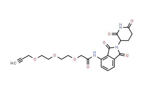 2940939-85-3 | N-[2-(2,6-dioxo-3-piperidyl)-1,3-dioxo-isoindolin-4-yl]-2-[2-(2-prop-2-ynoxyethoxy)ethoxy]acetamide