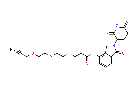 2940938-70-3 | N-[2-(2,6-dioxo-3-piperidyl)-1-oxo-isoindolin-4-yl]-3-[2-(2-prop-2-ynoxyethoxy)ethoxy]propanamide