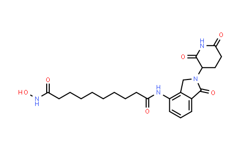 MC854151 | 2758388-37-1 | N-[2-(2,6-dioxo-3-piperidyl)-1-oxo-isoindolin-4-yl]-10-(hydroxyamino)-10-oxo-decanamide