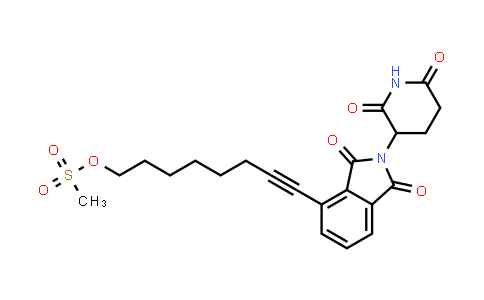 2641288-63-1 | 8-[2-(2,6-dioxo-3-piperidyl)-1,3-dioxo-isoindolin-4-yl]oct-7-ynyl methanesulfonate