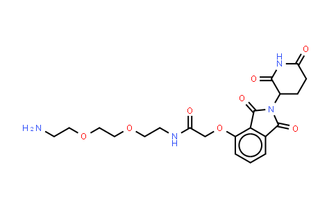 1957235-74-3 | N-[2-[2-(2-aminoethoxy)ethoxy]ethyl]-2-[2-(2,6-dioxo-3-piperidyl)-1,3-dioxo-isoindolin-4-yl]oxy-acetamide
