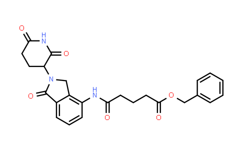 DY854189 | 2380273-97-0 | benzyl 5-[[2-(2,6-dioxo-3-piperidyl)-1-oxo-isoindolin-4-yl]amino]-5-oxo-pentanoate