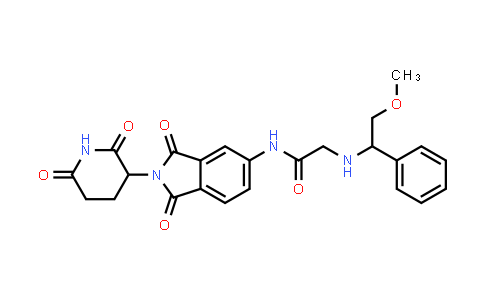 2776085-41-5 | N-[2-(2,6-dioxo-3-piperidyl)-1,3-dioxo-isoindolin-5-yl]-2-[(2-methoxy-1-phenyl-ethyl)amino]acetamide