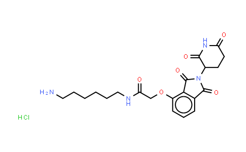 MC854211 | 2376990-31-5 | N-(6-aminohexyl)-2-[2-(2,6-dioxo-3-piperidyl)-1,3-dioxo-isoindolin-4-yl]oxy-acetamide;hydrochloride