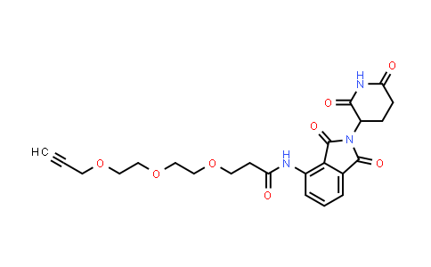 MC854225 | 2236109-20-7 | N-[2-(2,6-dioxo-3-piperidyl)-1,3-dioxo-isoindolin-4-yl]-3-[2-(2-prop-2-ynoxyethoxy)ethoxy]propanamide