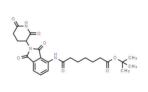 2162120-80-9 | tert-butyl 7-[[2-(2,6-dioxo-3-piperidyl)-1,3-dioxo-isoindolin-4-yl]amino]-7-oxo-heptanoate
