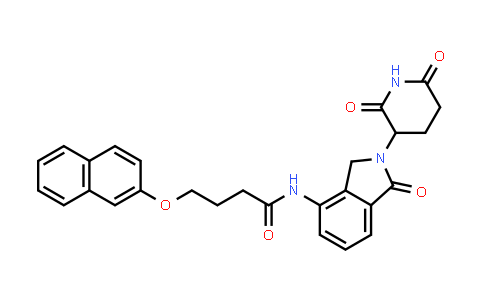 MC854228 | 2321251-72-1 | N-[2-(2,6-dioxo-3-piperidyl)-1-oxo-isoindolin-4-yl]-4-(2-naphthyloxy)butanamide
