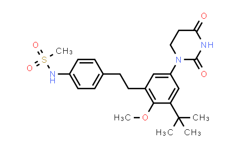 MC854253 | 1132935-95-5 | N-[4-[2-[3-tert-butyl-5-(2,4-dioxohexahydropyrimidin-1-yl)-2-methoxy-phenyl]ethyl]phenyl]methanesulfonamide