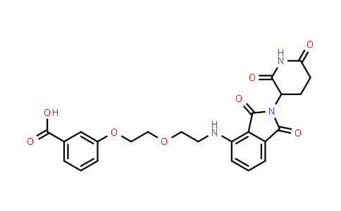 DY854316 | 2688099-48-9 | 3-[2-[2-[[2-(2,6-dioxo-3-piperidyl)-1,3-dioxo-isoindolin-4-yl]amino]ethoxy]ethoxy]benzoic acid