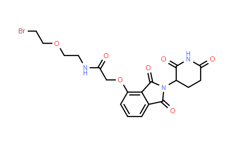 MC854323 | 2940938-66-7 | N-[2-(2-bromoethoxy)ethyl]-2-[2-(2,6-dioxo-3-piperidyl)-1,3-dioxo-isoindolin-4-yl]oxy-acetamide