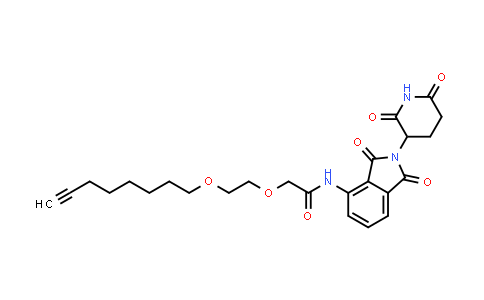 2421216-98-8 | N-[2-(2,6-dioxo-3-piperidyl)-1,3-dioxo-isoindolin-4-yl]-2-(2-oct-7-ynoxyethoxy)acetamide