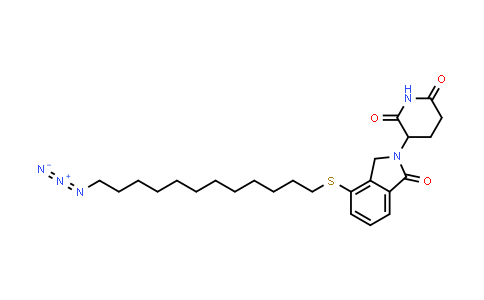 MC854347 | 2378582-81-9 | 3-[4-(12-azidododecylsulfanyl)-1-oxo-isoindolin-2-yl]piperidine-2,6-dione