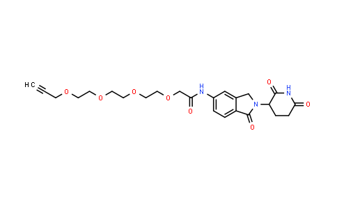 2940938-58-7 | N-[2-(2,6-dioxo-3-piperidyl)-1-oxo-isoindolin-5-yl]-2-[2-[2-(2-prop-2-ynoxyethoxy)ethoxy]ethoxy]acetamide