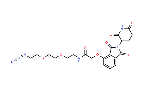 MC854369 | 2597167-26-3 | N-[2-[2-(2-azidoethoxy)ethoxy]ethyl]-2-[2-(2,6-dioxo-3-piperidyl)-1,3-dioxo-isoindolin-4-yl]oxy-acetamide