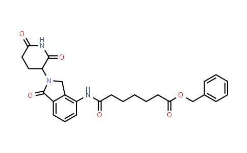 2758388-24-6 | benzyl 7-[[2-(2,6-dioxo-3-piperidyl)-1-oxo-isoindolin-4-yl]amino]-7-oxo-heptanoate