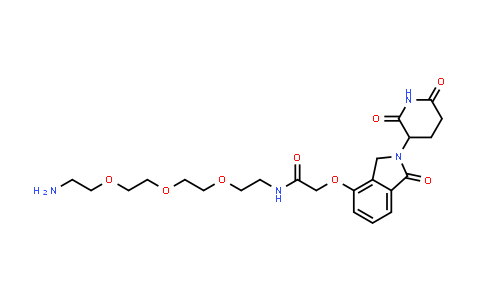 2703763-28-2 | N-[2-[2-[2-(2-aminoethoxy)ethoxy]ethoxy]ethyl]-2-[2-(2,6-dioxo-3-piperidyl)-1-oxo-isoindolin-4-yl]oxy-acetamide