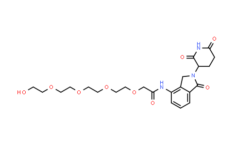 MC854433 | 2762066-56-6 | N-[2-(2,6-dioxo-3-piperidyl)-1-oxo-isoindolin-4-yl]-2-[2-[2-[2-(2-hydroxyethoxy)ethoxy]ethoxy]ethoxy]acetamide